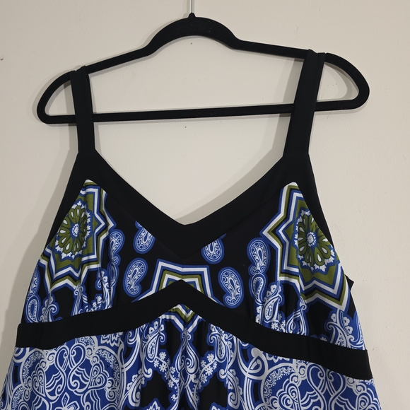 Apt. 9 Blue and Black Patterned Maxi Dress - Picture 4 of 9